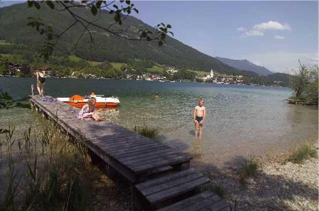 Appartementhaus Huber Abersee Exterior foto